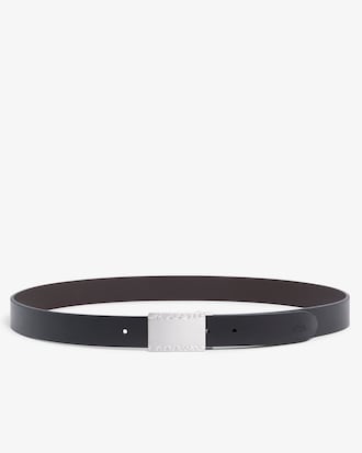 Smooth Leather Belt & Buckle Gift Set