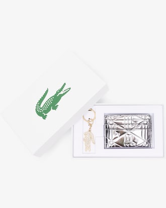Cardholder & Metal Key Chain Gift Set