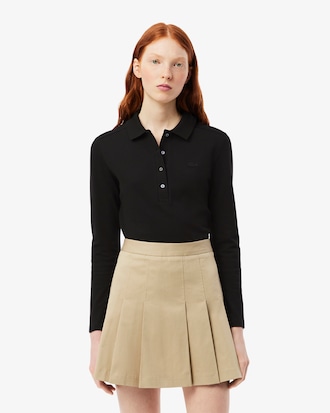 Women's Slim Fit L.12.D Stretch Mini Piqué Polo