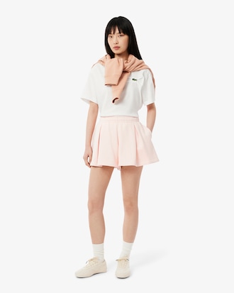 Shorts de tela plisados ​​para mujer