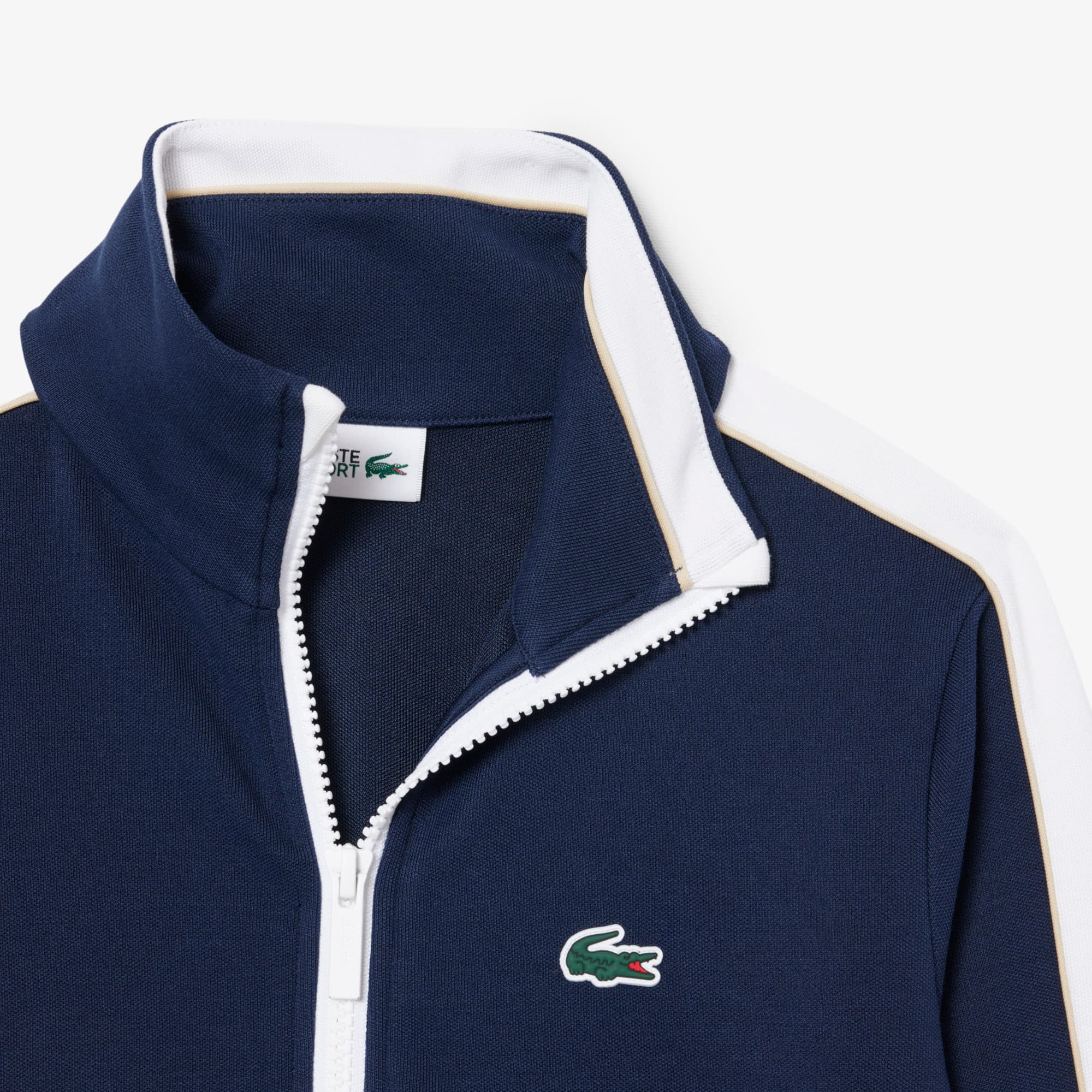 Sport Zip-Up Interlock Piqué Sweatshirt