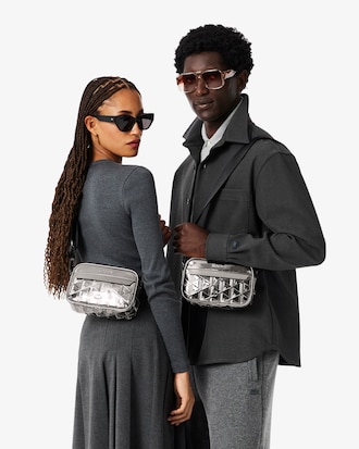 Small The Blend Silver Reporter Bag