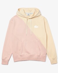 Unisex Lacoste LIVE Loose Fit Bicolour Fleece Hoodie