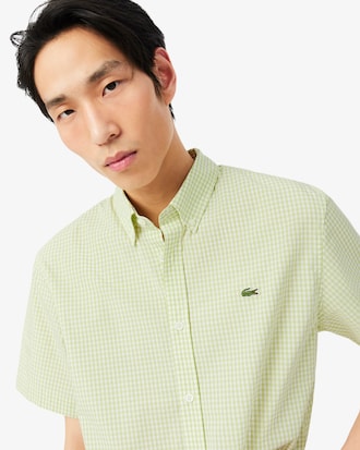 Regular Fit Short Sleeved Plaid Shirt