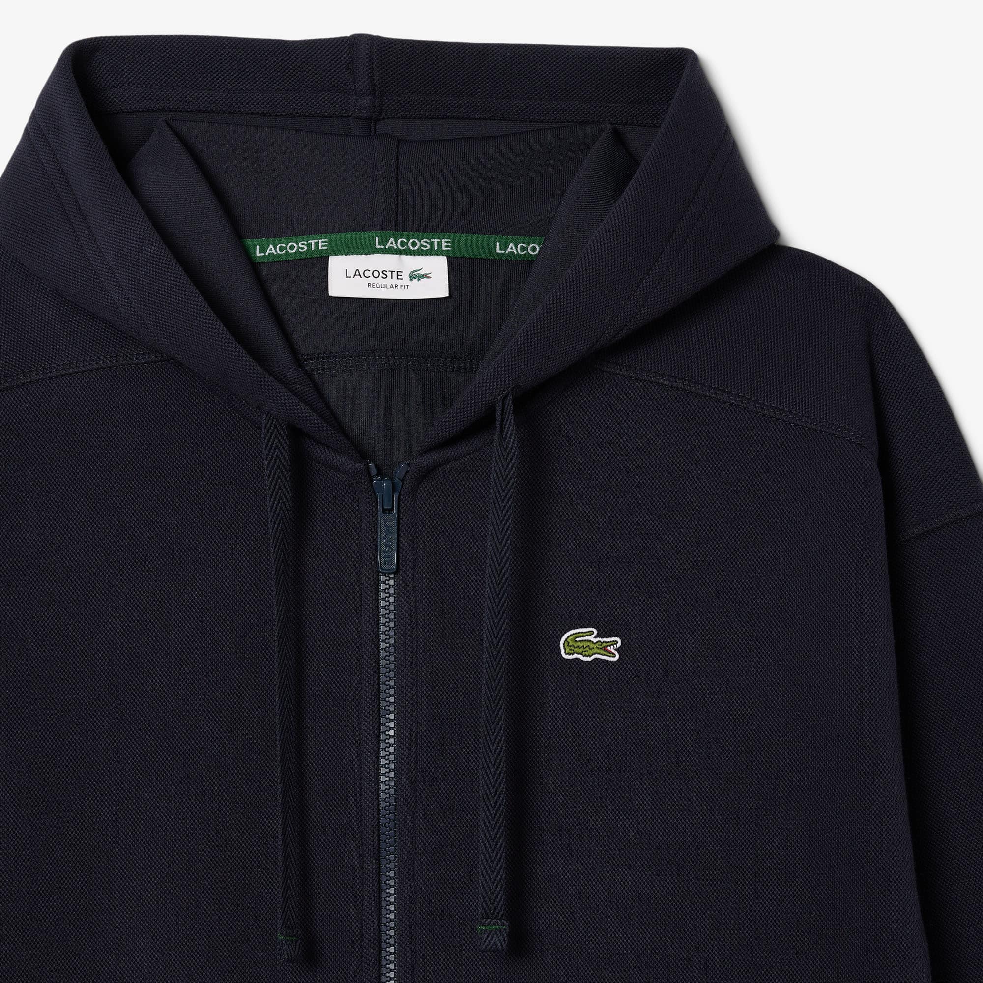 Women's Zip-Up Piqué Hoodie - Sweaters & Sweatshirts - New