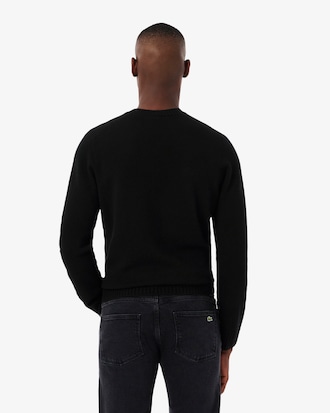 Men's 3D Knit Cashmere Crew Neck Sweater