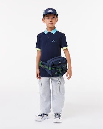Kids' Colorblock Piqué Polo