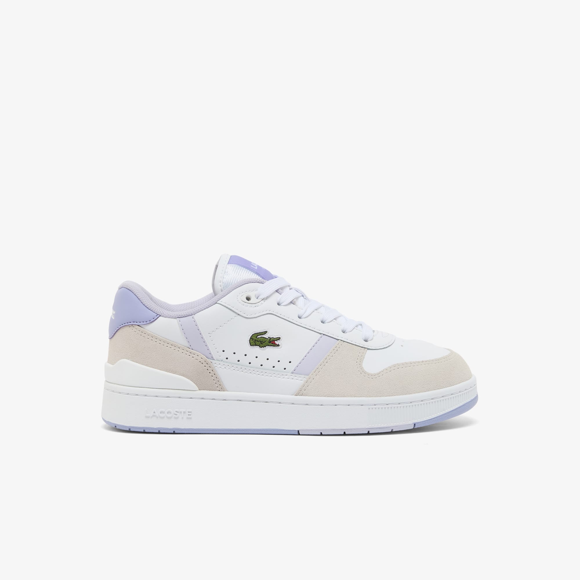 Lacoste Women's T-clip Set Leather Sneakers - 10 In White