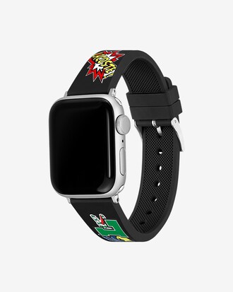 Lacoste Silicone Comic Print Apple Watch Strap