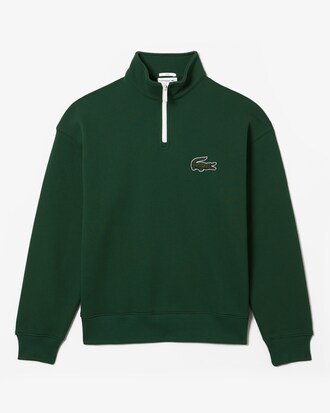 Sweatshirt unisexe &agrave; col montant zipp&eacute; en coton biologique