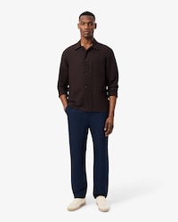Pantalones Chino De Lino De Corte Regular