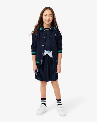 Kids' Sleeveless Pleated Jersey Dress
