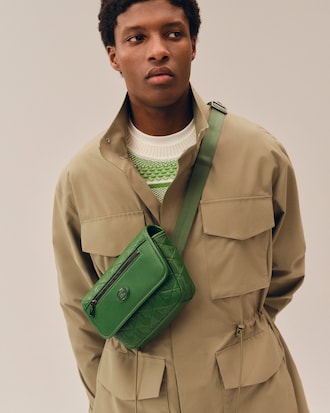 Mini Monogram Leather Messenger Bag