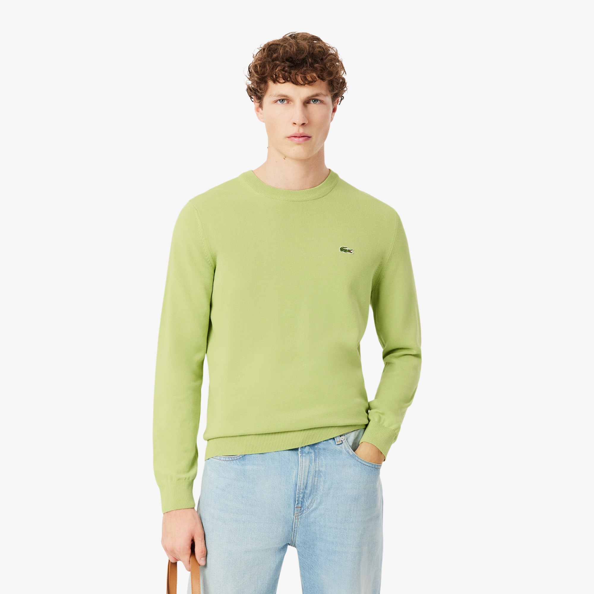 Lacoste Men's Crew Neck Cotton Sweater