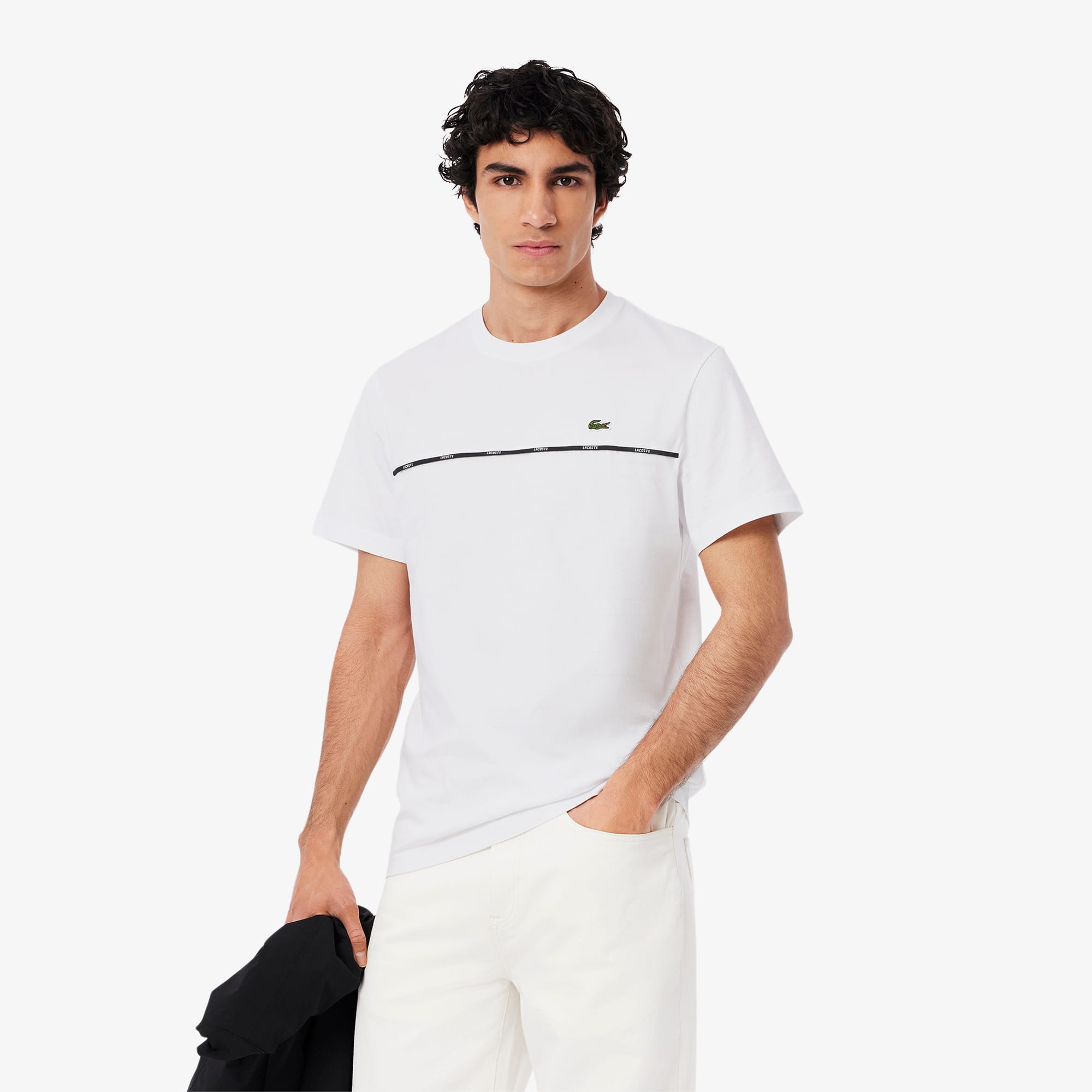 Lacoste Men's Logo Trim Cotton Jersey T-Shirt