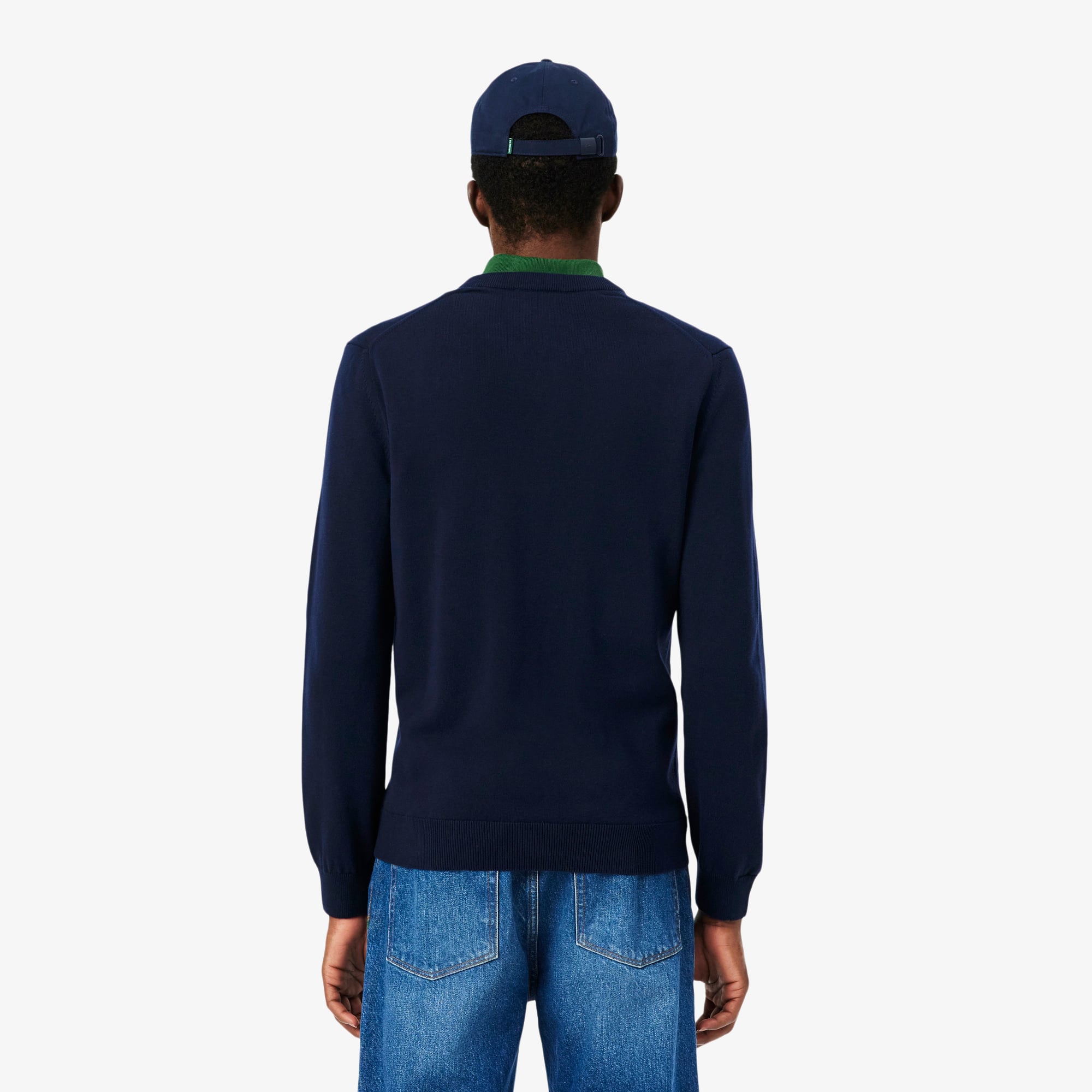 Men's Cotton V-Neck Sweater - Sweaters & Sweatshirts - New In 2026
