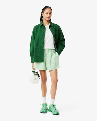 Playera de punto con estampado de cocodrilo para mujer