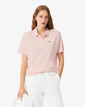 Polo De Piqu&eacute; Con Corte Relajado Para Mujer