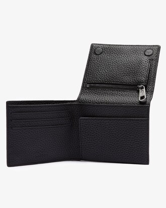 Cartera plegable peque&ntilde;a de piel granulada Soft Mate para hombre