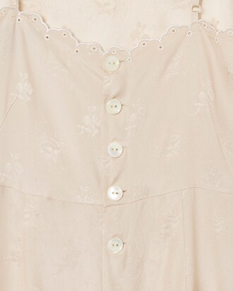 Runway Landscape Embroidery Tulle Dress