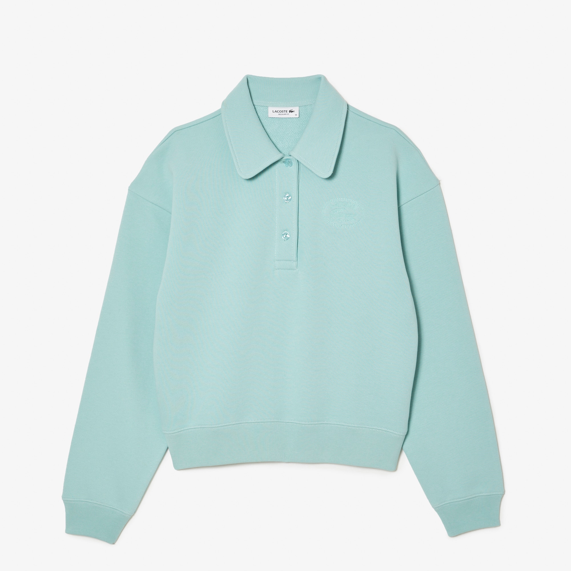 【美品】Embroidery Polo Sweatshirt EMBROIDERED POLO SWEATSHIRT - Navy blue | ZARA Canada