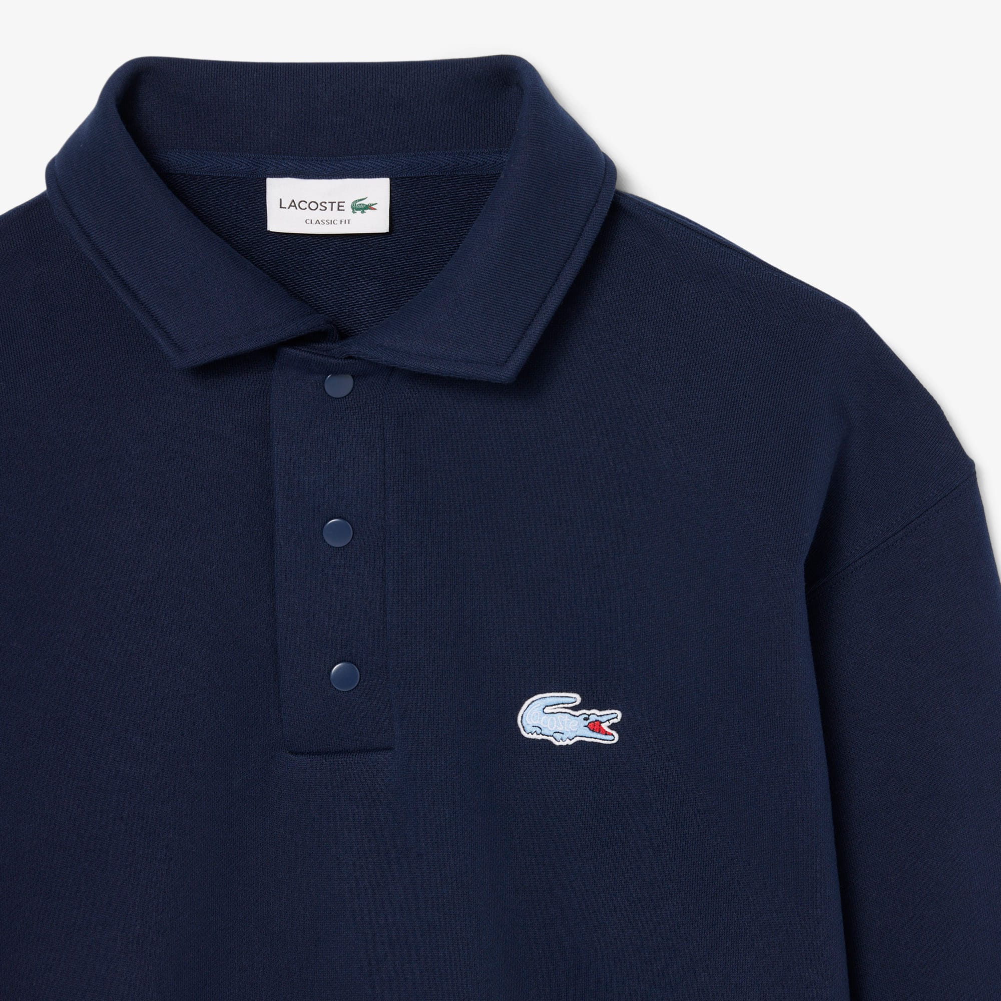 Fleece Polo Collar Sweatshirt