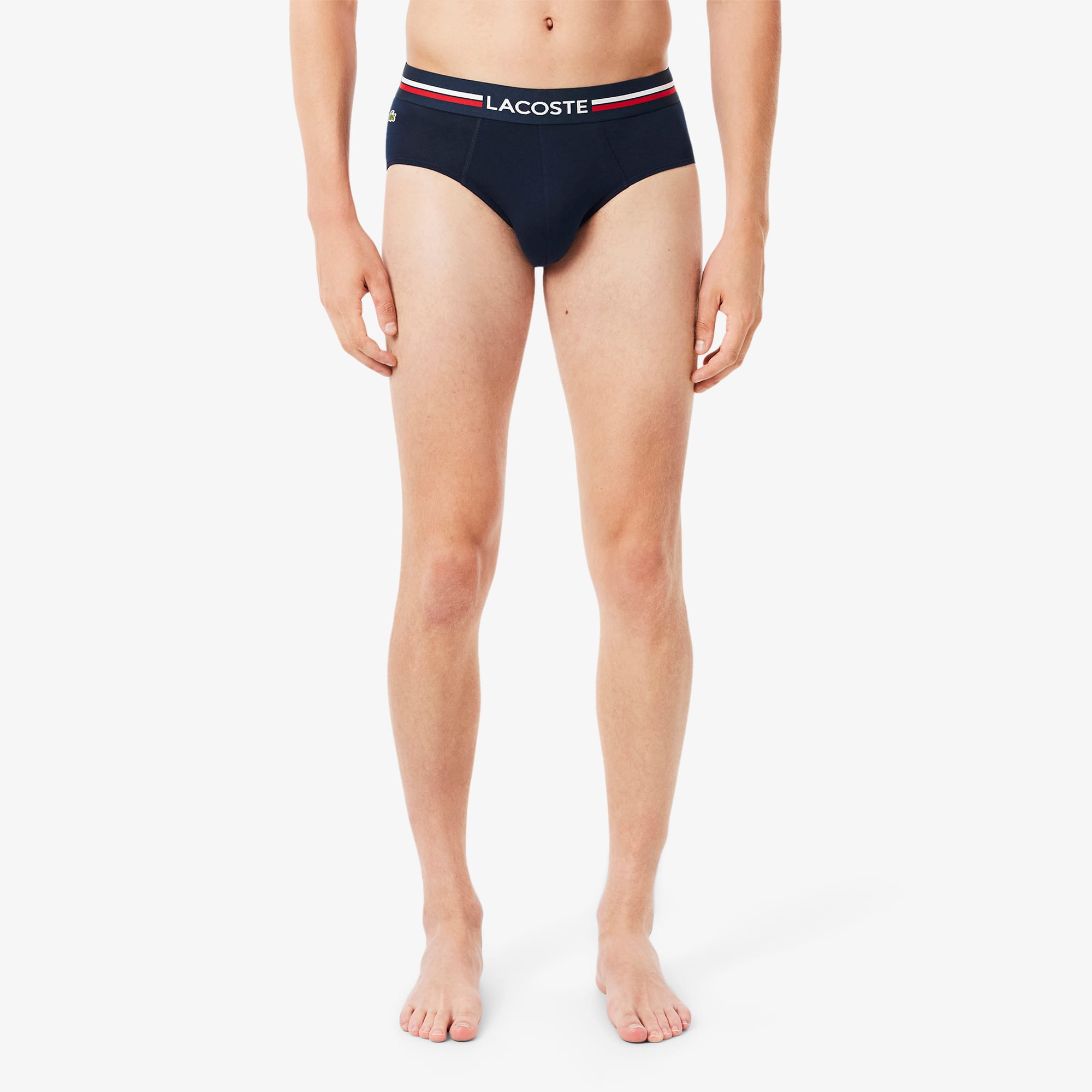 Men's 3-Pack Logo Waist Cotton Briefs