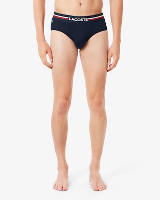 Men's 3-Pack Logo Waist Cotton Briefs