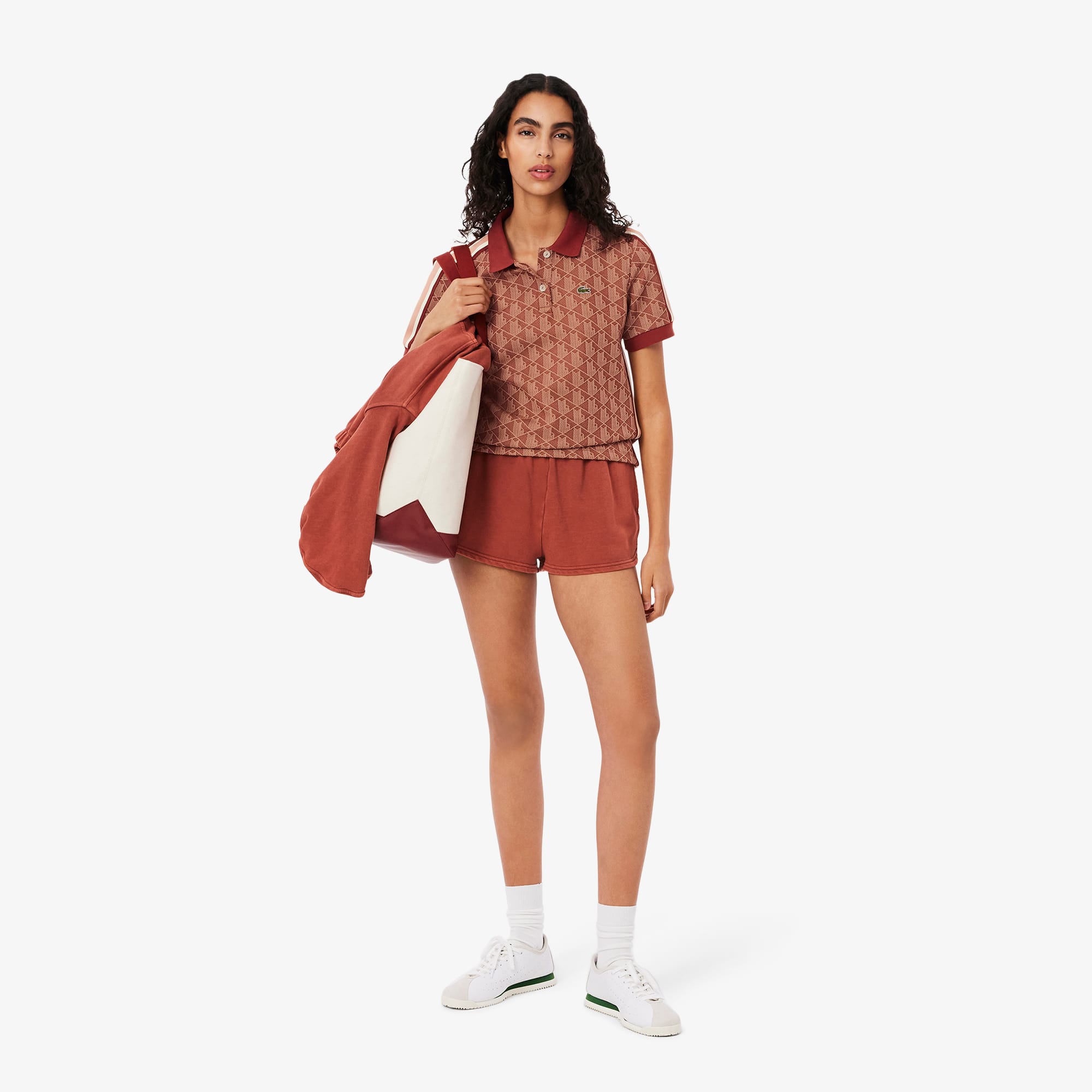Women's Slim Fit Monogram Polo - Polo Shirts - New In 2025