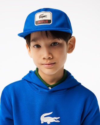 Casquette enfant Lacoste x Netflix en coton biologique