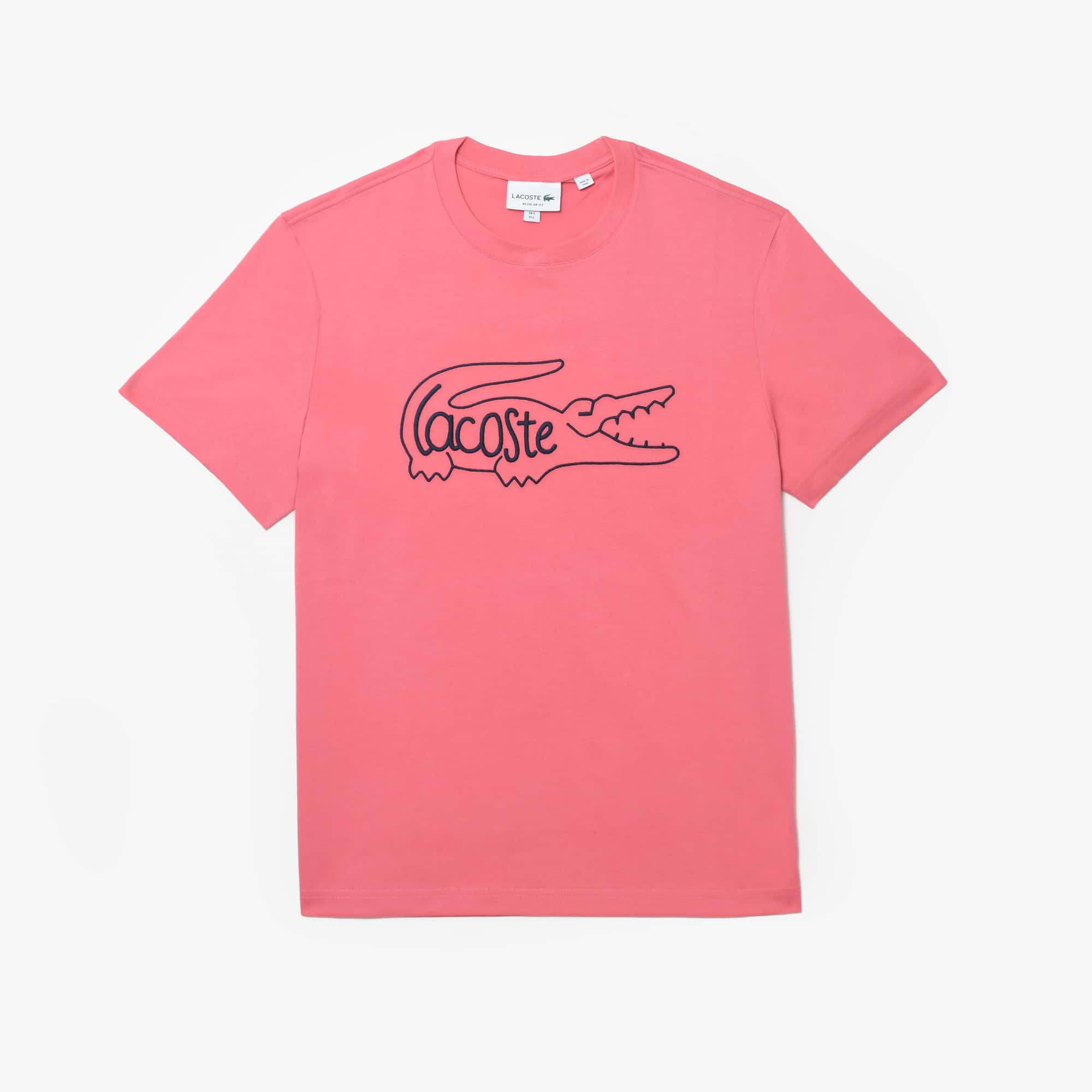 Lacoste Playera Para Hombre Rosa