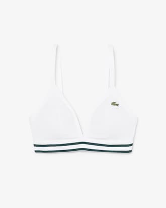 Ribbed Cotton Triangle Bralette