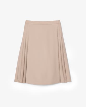 Runway Pleated Wrap Skirt