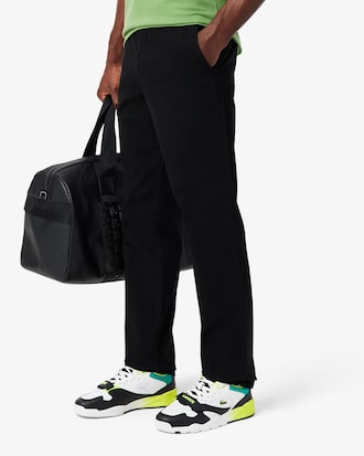 Pantalon chino en coton &agrave; coupe classique