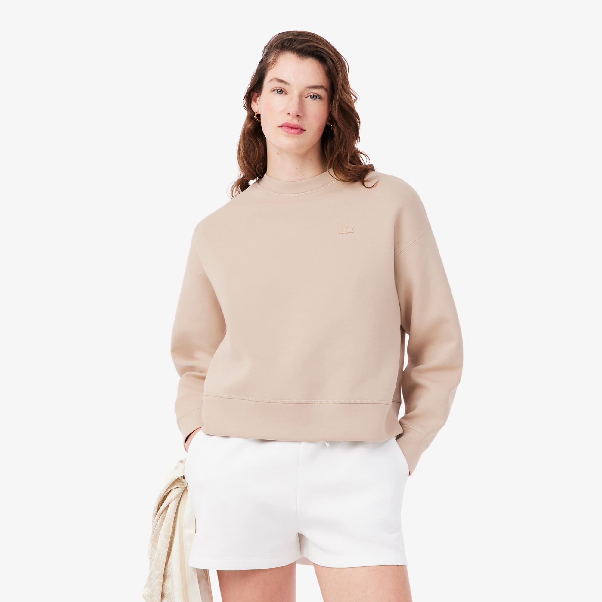 Lacoste Oversized Double Face Jersey Sweatshirt