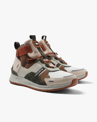 Men's Lacoste Run Breaker Leather Colour-Pop Outdoor Shoes