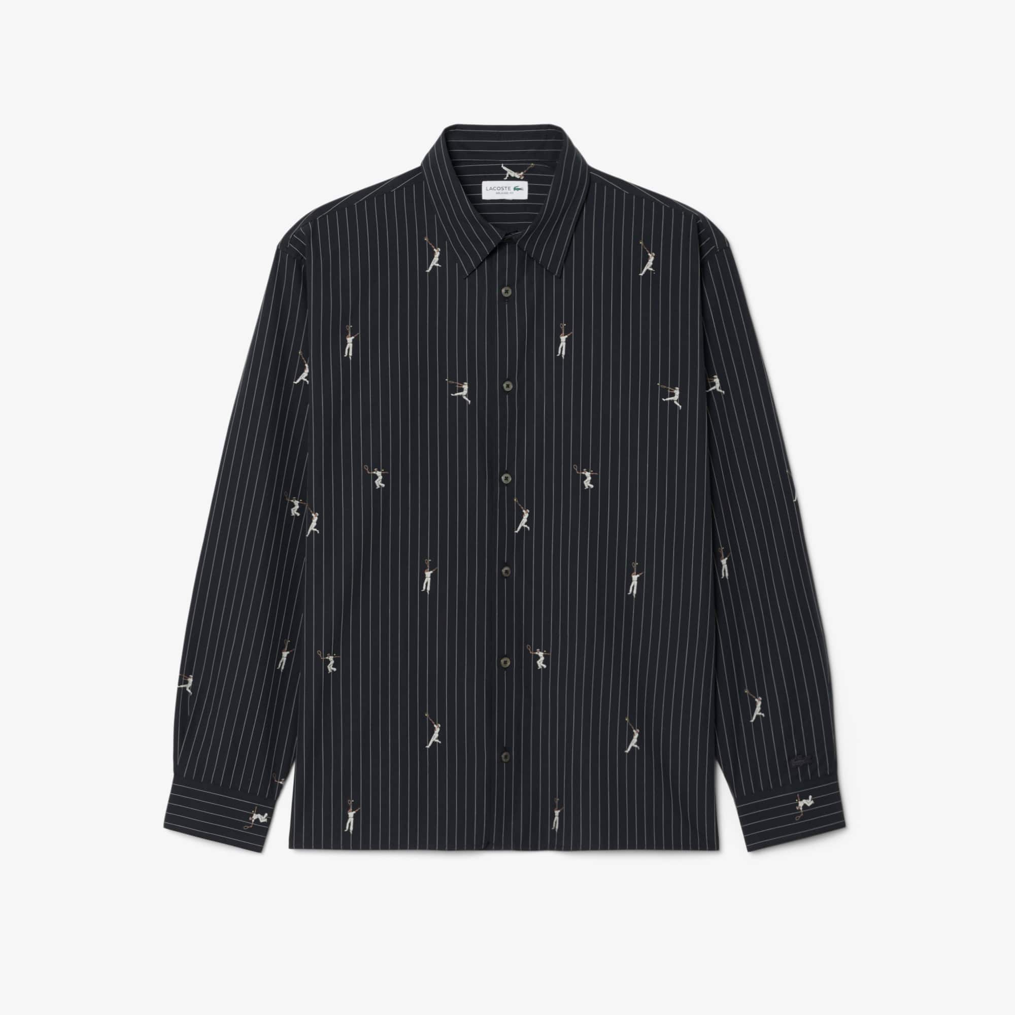 Relaxed Fit Embroidered Cotton Shirt