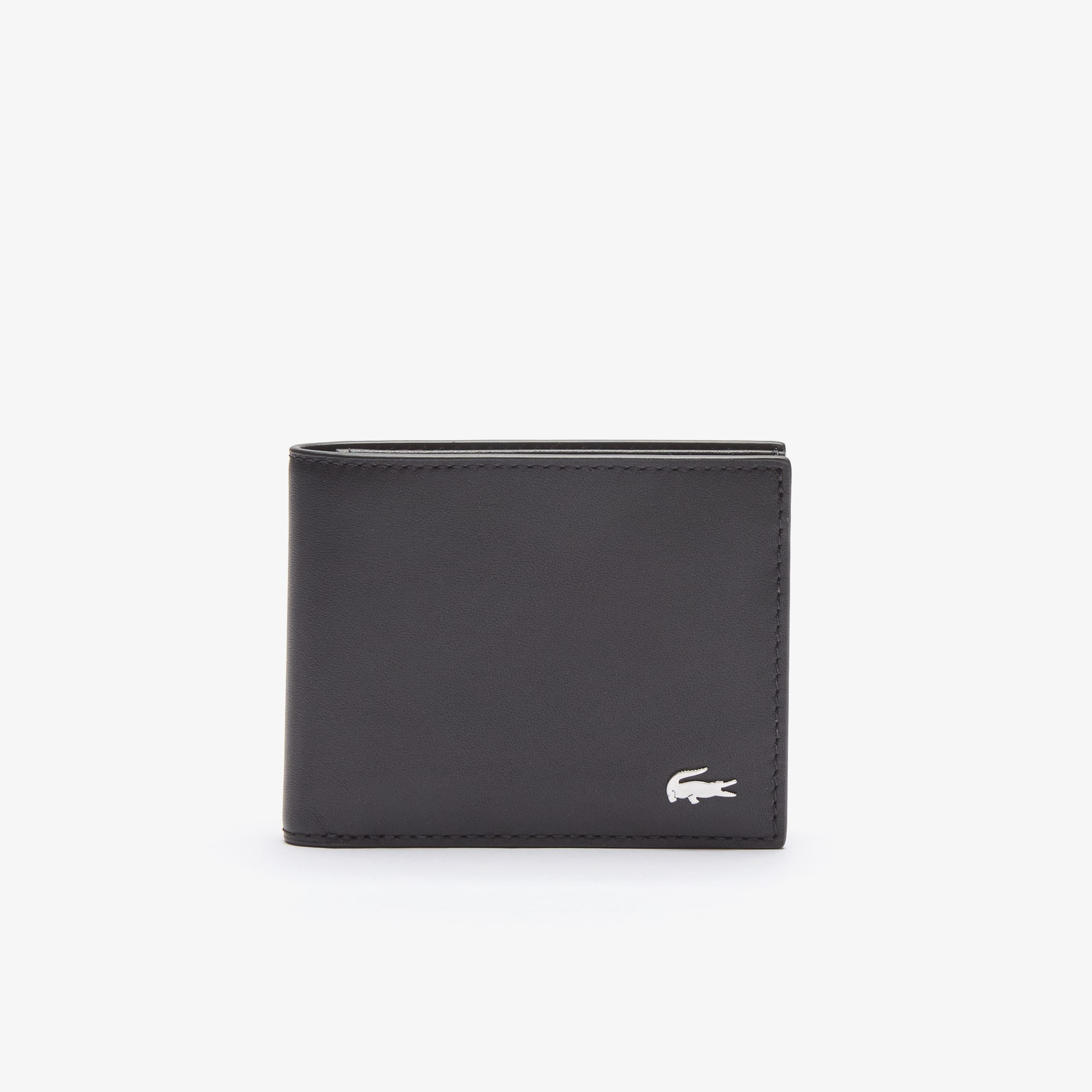 LACOSTE　財布 LACOSTE 財布 シュリンクカウレザー ジップコインポケット付き