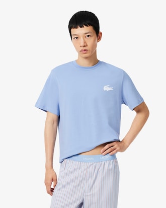 Men's Crocodile Print Cotton Undershirt