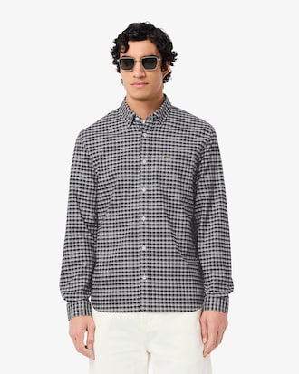 Regular Fit Stretch Plaid Shirt
