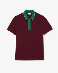 Men's Regular Fit Contrast Neck Smart Paris Polo