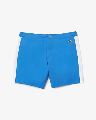 Men's New Classic Buttoned Belt Light Swimming Trunks