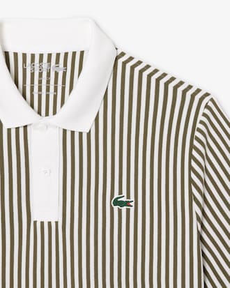 Men's Thermo-Regulating Striped Golf Polo