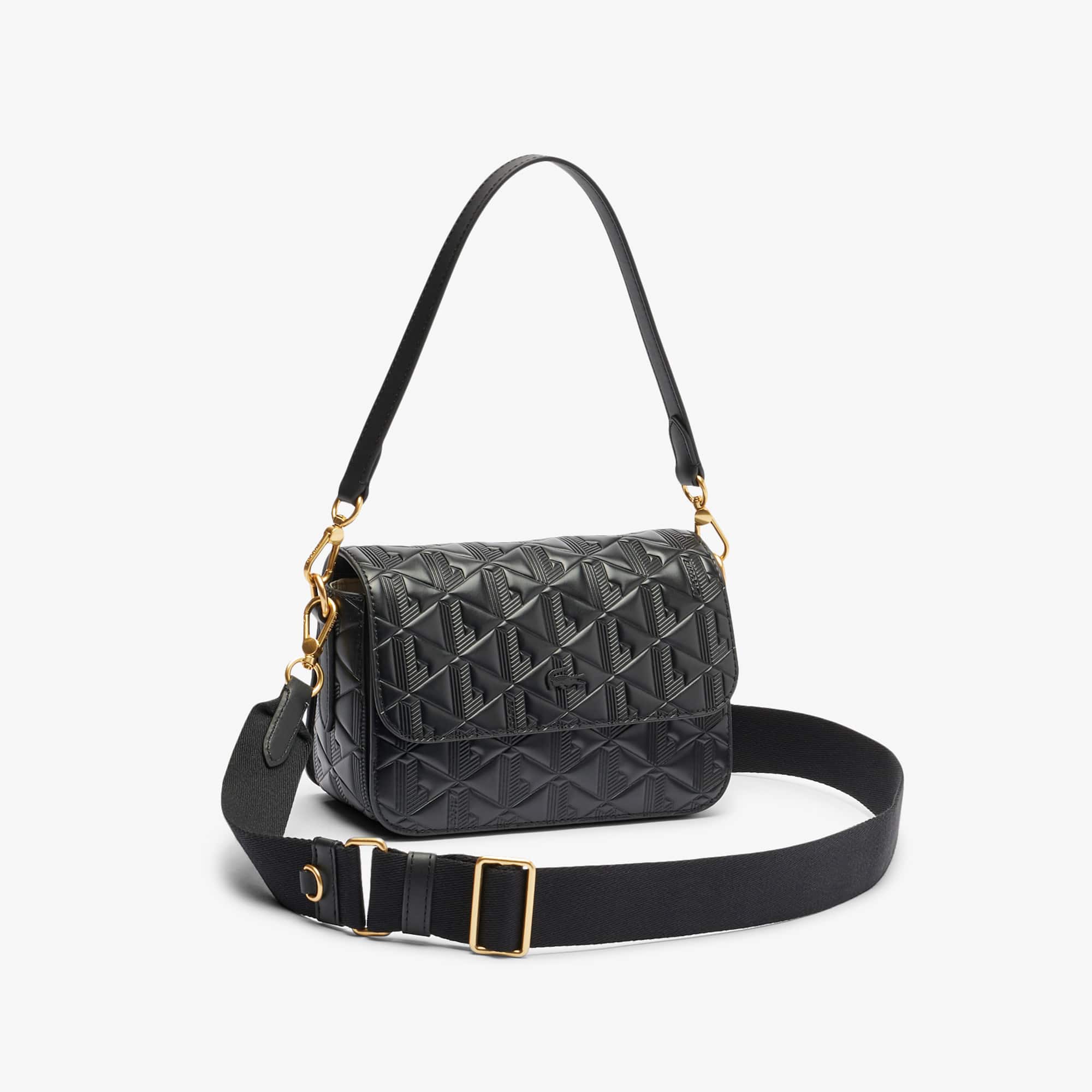 Maheki Embossed Leather Shoulder Bag - Bags - New In 2026 | Lacoste