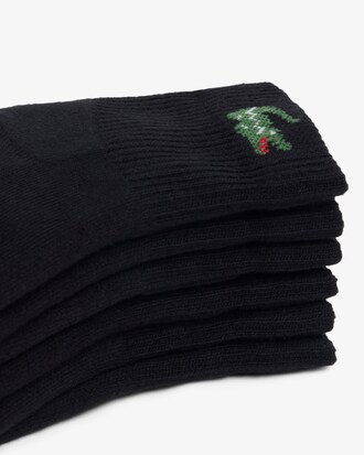 6-Pack Striped Cotton Ankle Socks
