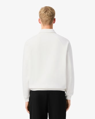 Men's Loose Fit Polo Collar Fleece Sweatshirt