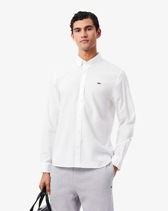 Camisa De Popelina El&aacute;stica De Corte Regular