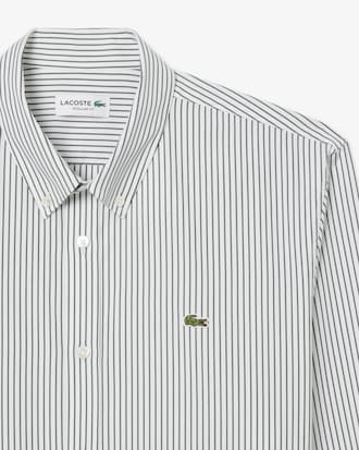 Men's Regular Fit Striped Pinpoint Shirt