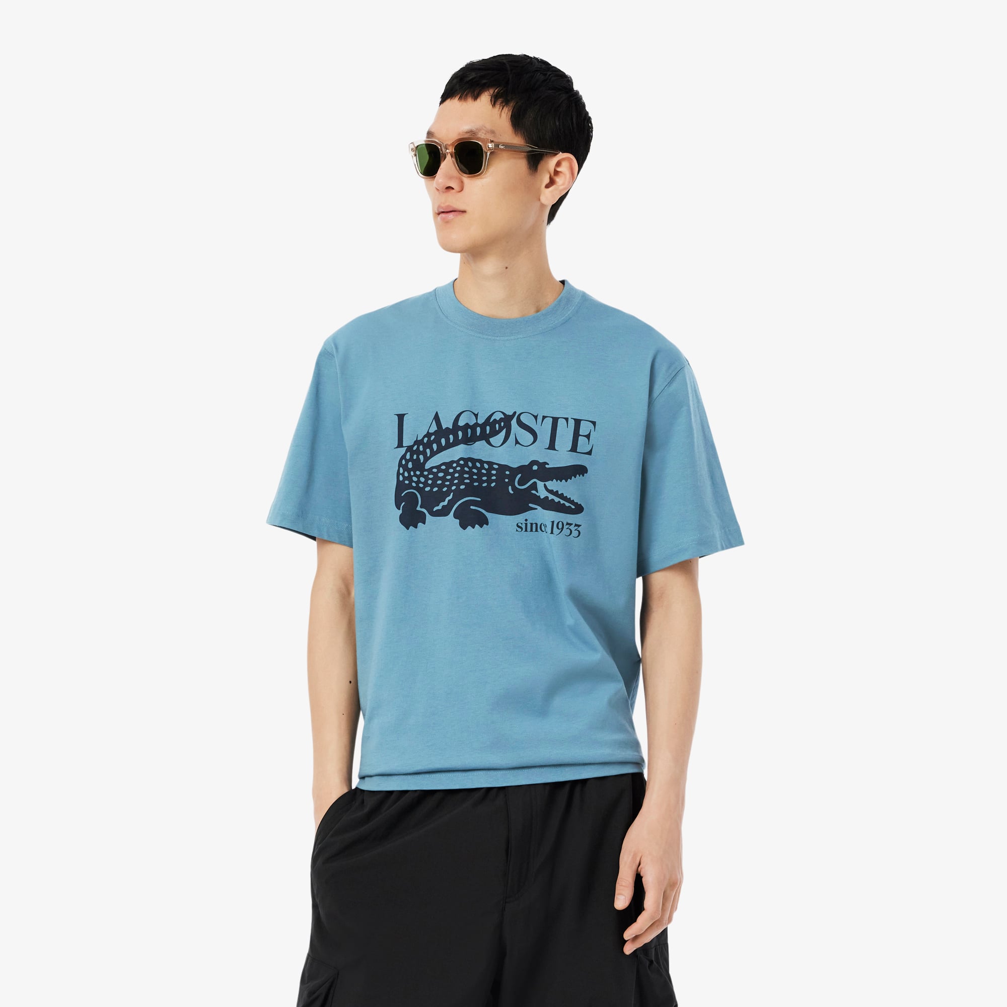 Lacoste Men's Classic Fit Cotton Print T-Shirt