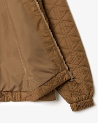 Women's Padded Zip-Up Monogram Jacket